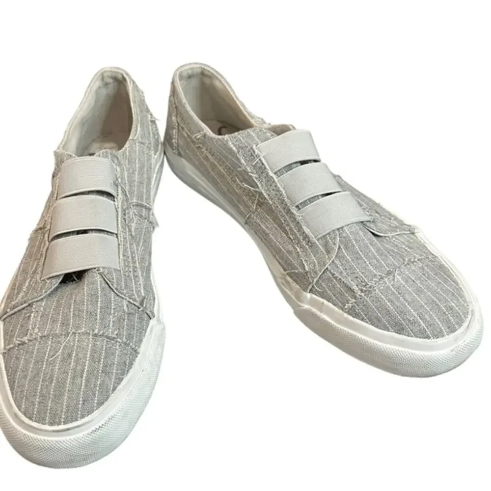 Blowfish‎ Maura canvas slip ons. Flats gray fabric size 8.5 - Picture 7 of 10